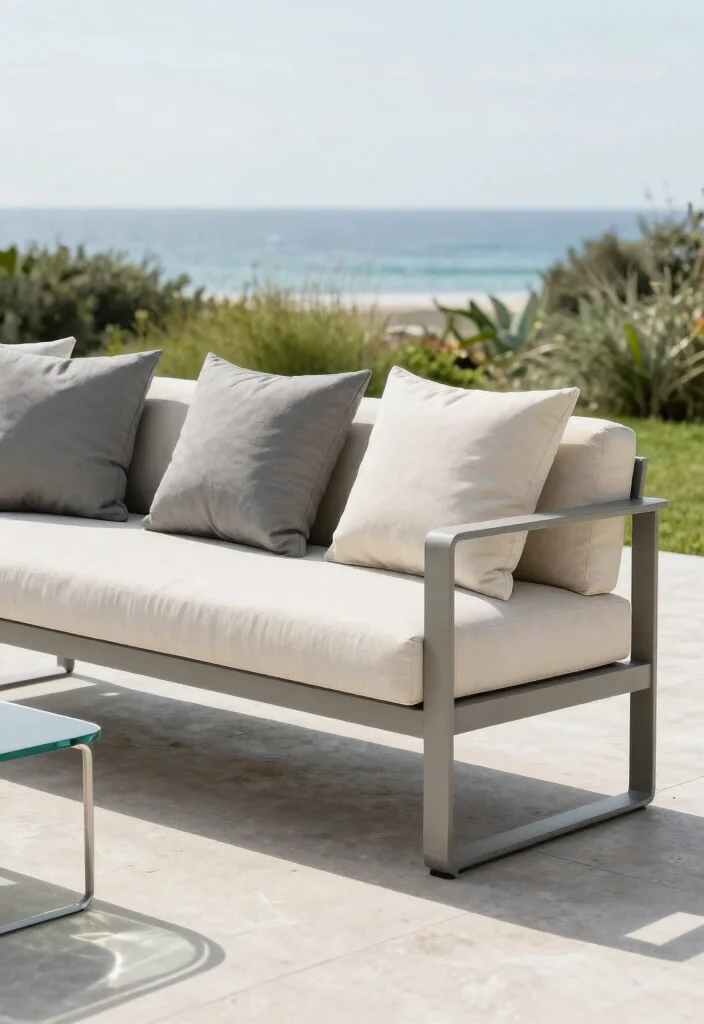 15 Outdoor Sofa Ideas That Hold Up Through Rain and Sun - 2. Modern Minimalist 1