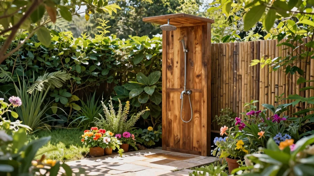 15 Pool Shower Outdoor Ideas That Rinse Off Chlorine Before Going Inside
