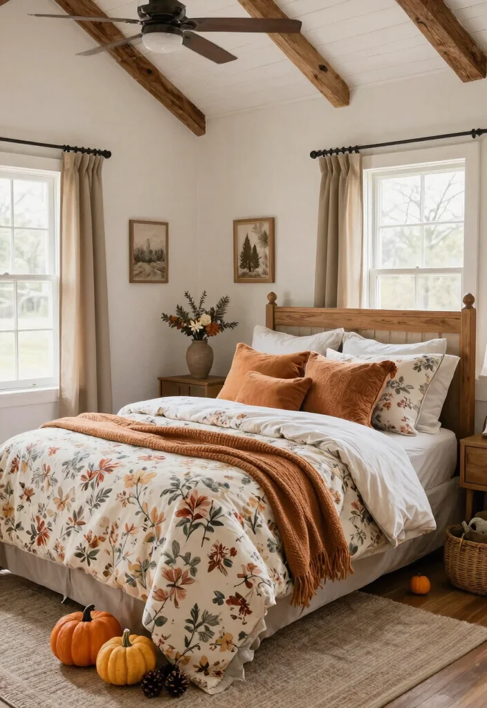 18 Farmhouse Bedroom Decor Ideas on a Budget That Feel Cozy Not Staged - 16. Seasonal Decor Switch-ups 1
