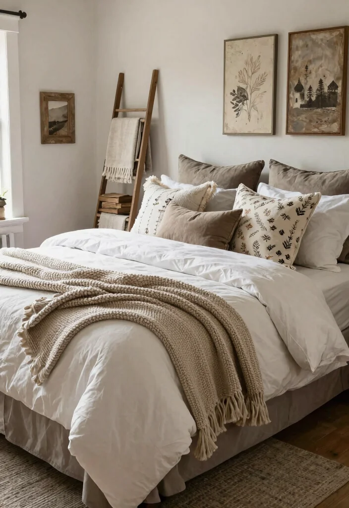 18 Farmhouse Bedroom Decor Ideas on a Budget That Feel Cozy Not Staged - 5. Soft, Layered Textiles 1