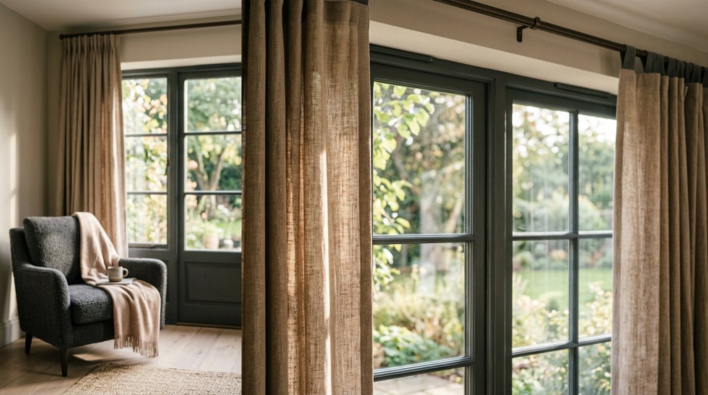 back tab curtains install and style