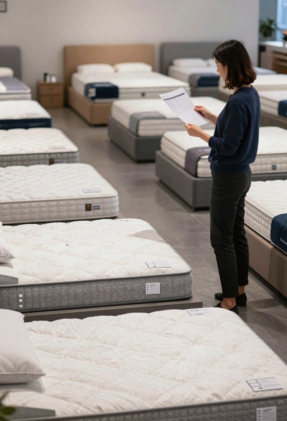 compare competitor prices before purchasing mattress