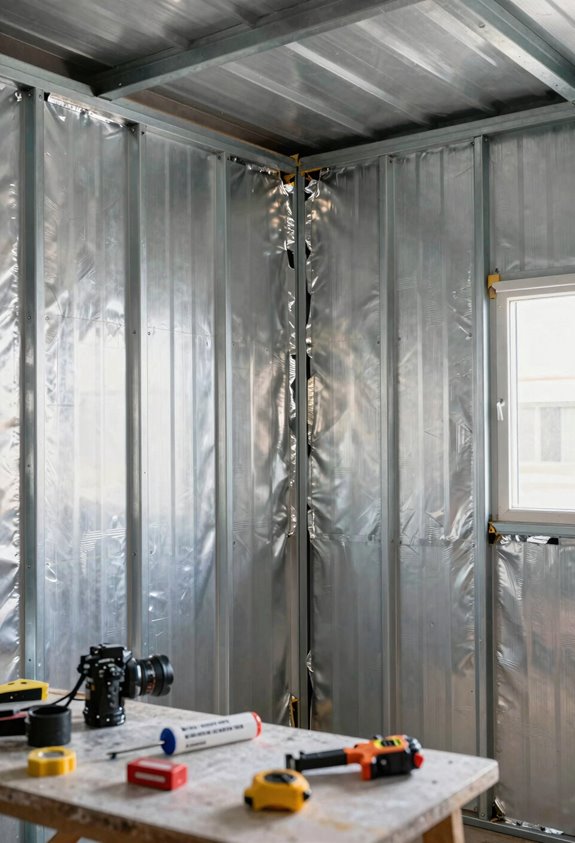 dust seal and dry shed interior