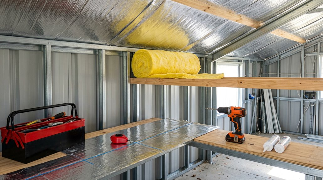 five steps to insulate shed