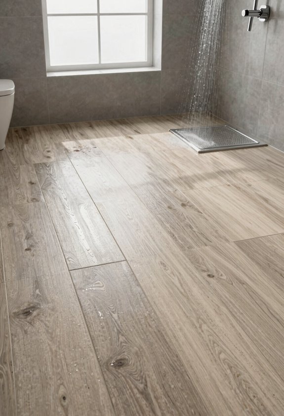 laminate in bathrooms possible with care
