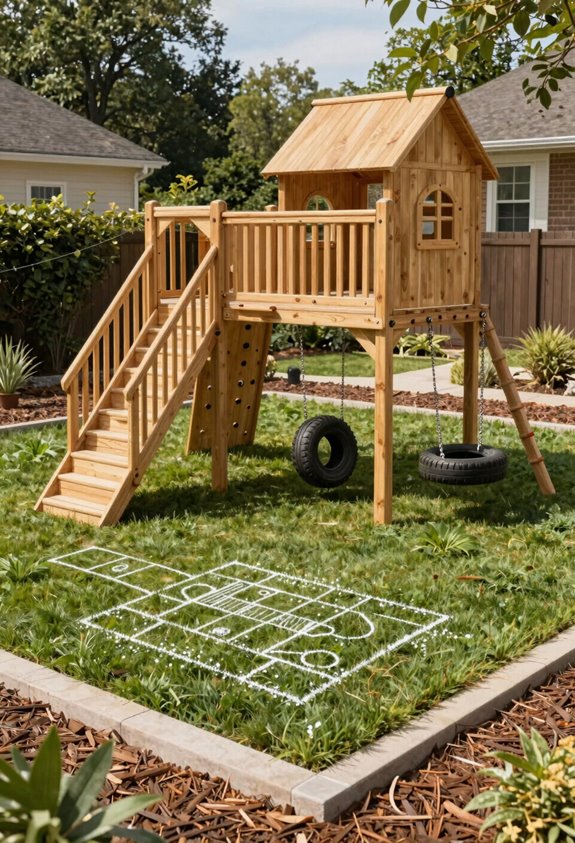 4 Best DIY Backyard Playsets for 2026 4 measure yard plan modular playset
