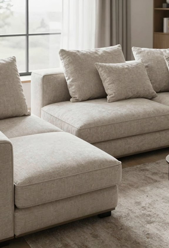 modular sofa reconfigures space