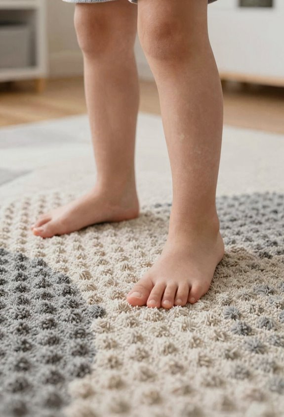 sensory rug improves balance proprioception